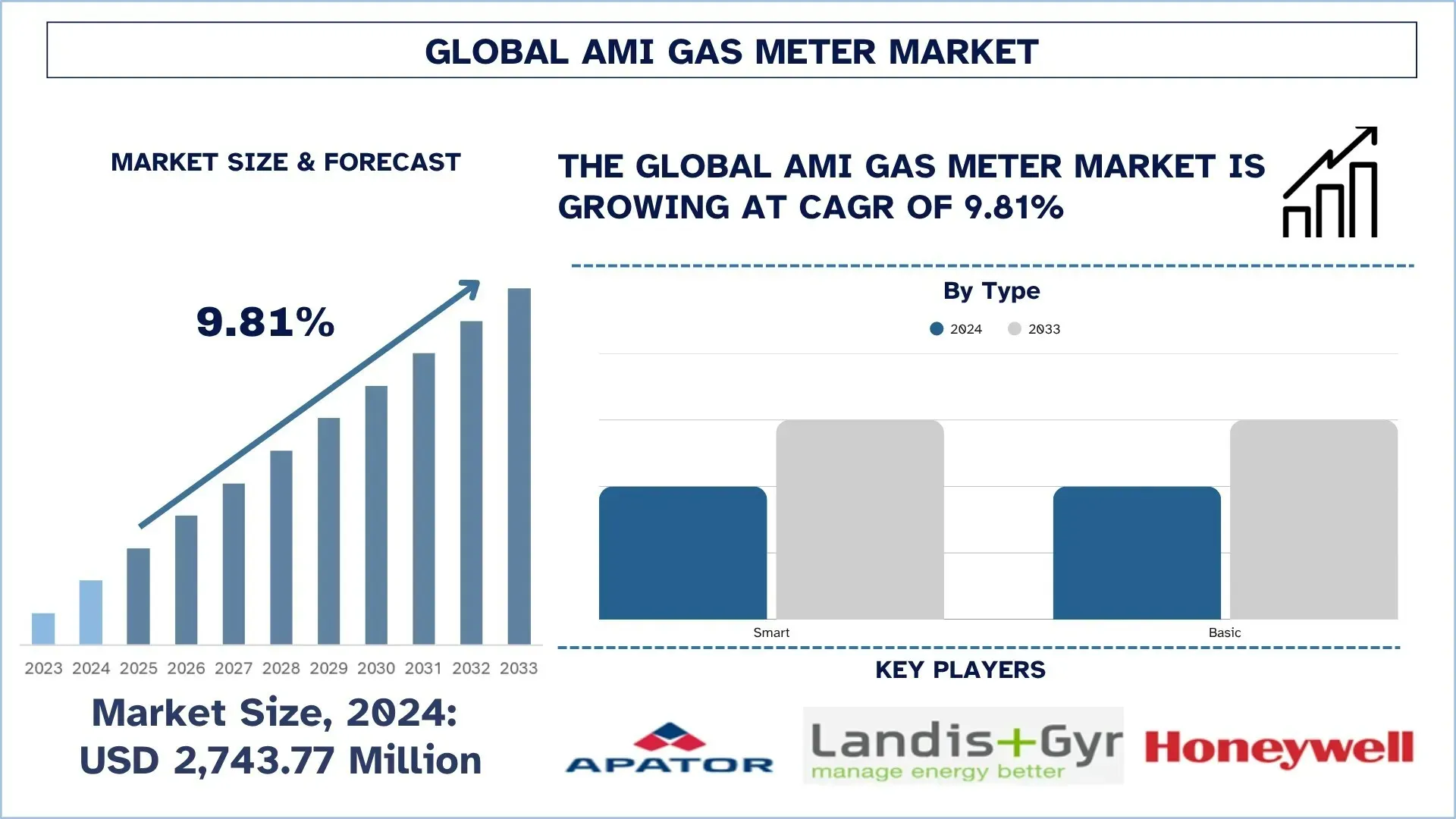 AMI Gas Meter Market Size & Forecast