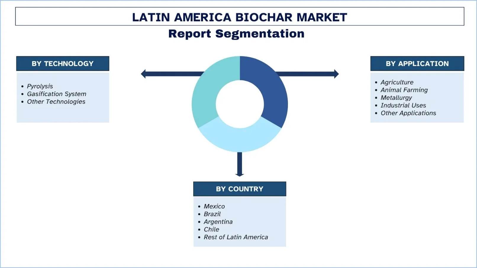 Segmentos del mercado de biochar de América Latina